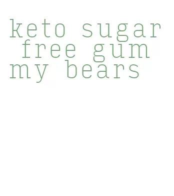 keto sugar free gummy bears