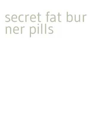 secret fat burner pills