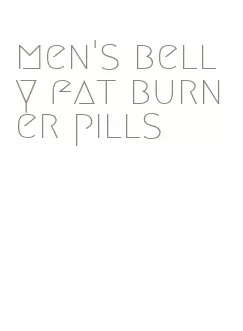 men's belly fat burner pills