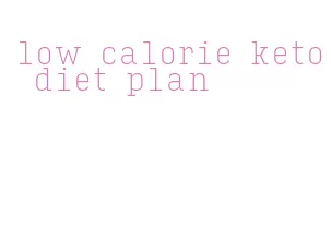 low calorie keto diet plan