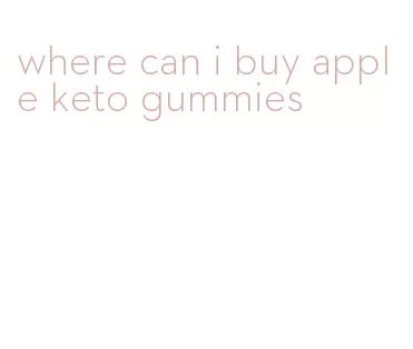 where can i buy apple keto gummies