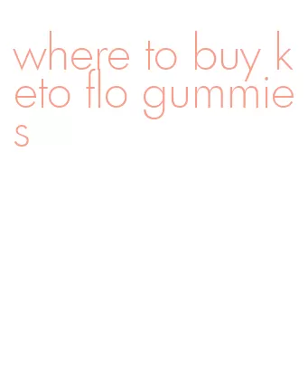 where to buy keto flo gummies