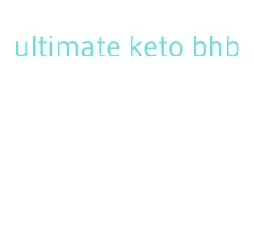 ultimate keto bhb