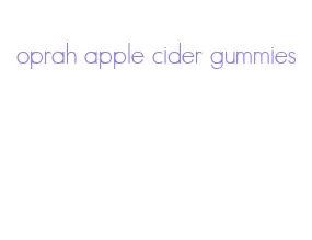 oprah apple cider gummies