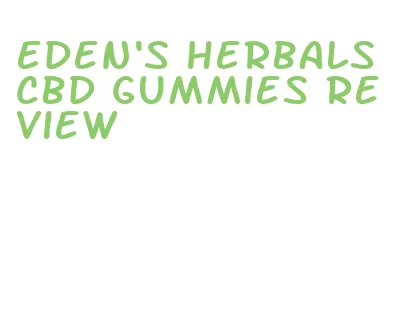 eden's herbals cbd gummies review