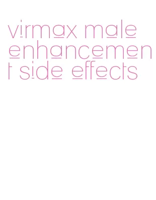 virmax male enhancement side effects