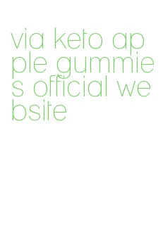 via keto apple gummies official website