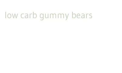 low carb gummy bears