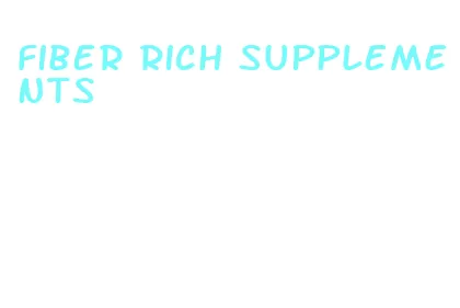 fiber rich supplements