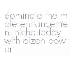 dominate the male enhancement niche today with aizen power