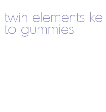 twin elements keto gummies