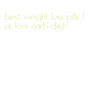 best weight loss pills for low carb diet