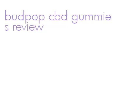 budpop cbd gummies review