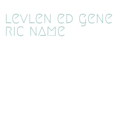 levlen ed generic name