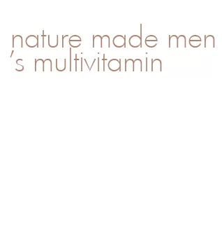 nature made men's multivitamin