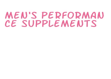 men's performance supplements