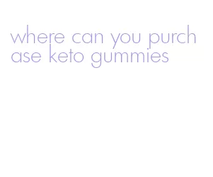 where can you purchase keto gummies