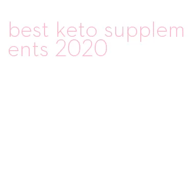 best keto supplements 2020