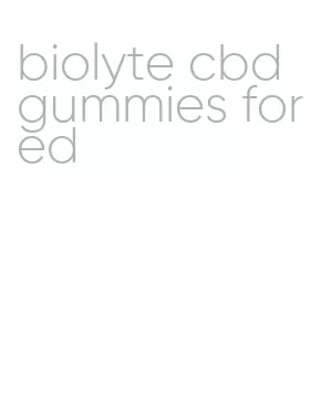 biolyte cbd gummies for ed