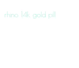 rhino 14k gold pill