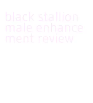 black stallion male enhancement review