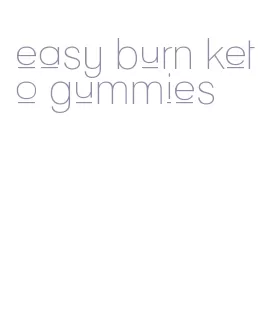 easy burn keto gummies