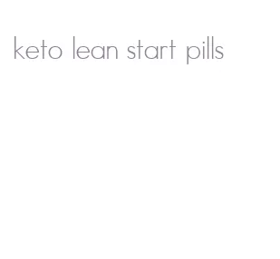 keto lean start pills