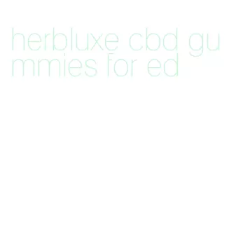 herbluxe cbd gummies for ed