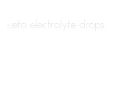 keto electrolyte drops