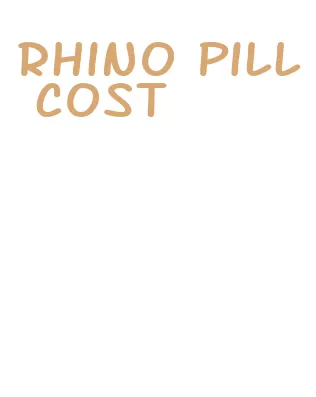 rhino pill cost