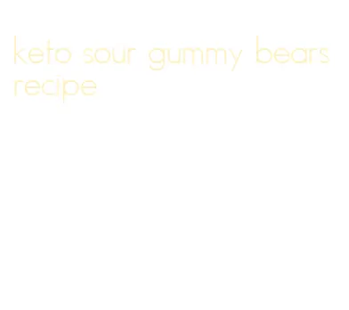 keto sour gummy bears recipe