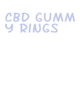 cbd gummy rings