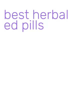 best herbal ed pills