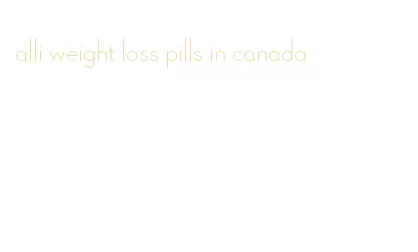 alli weight loss pills in canada