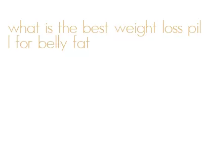 what is the best weight loss pill for belly fat