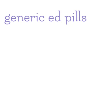 generic ed pills