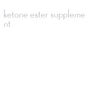 ketone ester supplement