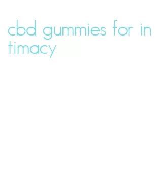 cbd gummies for intimacy