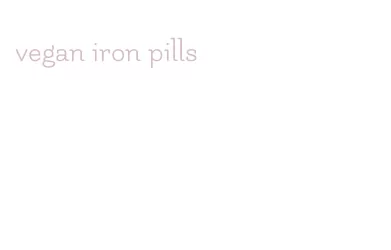 vegan iron pills