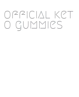 official keto gummies