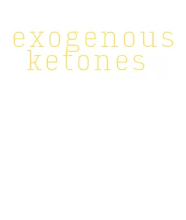 exogenous ketones