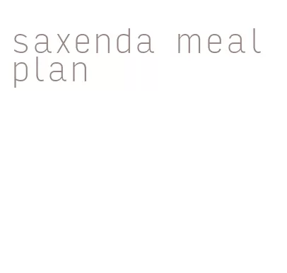 saxenda meal plan