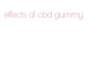 effects of cbd gummy