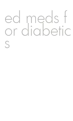 ed meds for diabetics