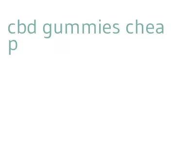 cbd gummies cheap