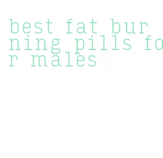 best fat burning pills for males