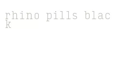 rhino pills black