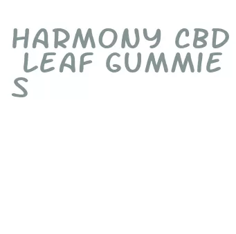 harmony cbd leaf gummies