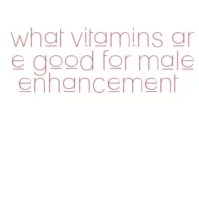 what vitamins are good for male enhancement