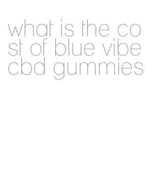 what is the cost of blue vibe cbd gummies